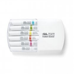 Winsor & Newton Pigment Marker Набор маркеров 6 яркие оттенки (x6) 