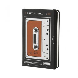 Moleskine Audio Cassette Limited Edition, записная книжка, в линейку, Pocket, чёрная