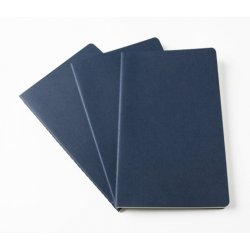 Записная книжка Moleskine Cahier (в линейку, 3 шт.), XLarge, синяя
