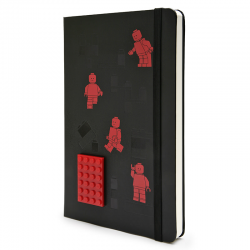 Нелинованная записная книжка Moleskine Lego (черная)