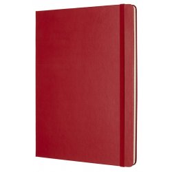 Записная книжка Moleskine Classic (в клетку), XLarge, красная