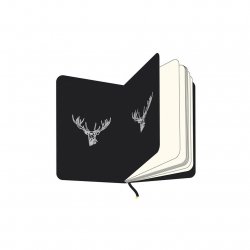teNeues CoolNotes Black Stag/Silver Stag